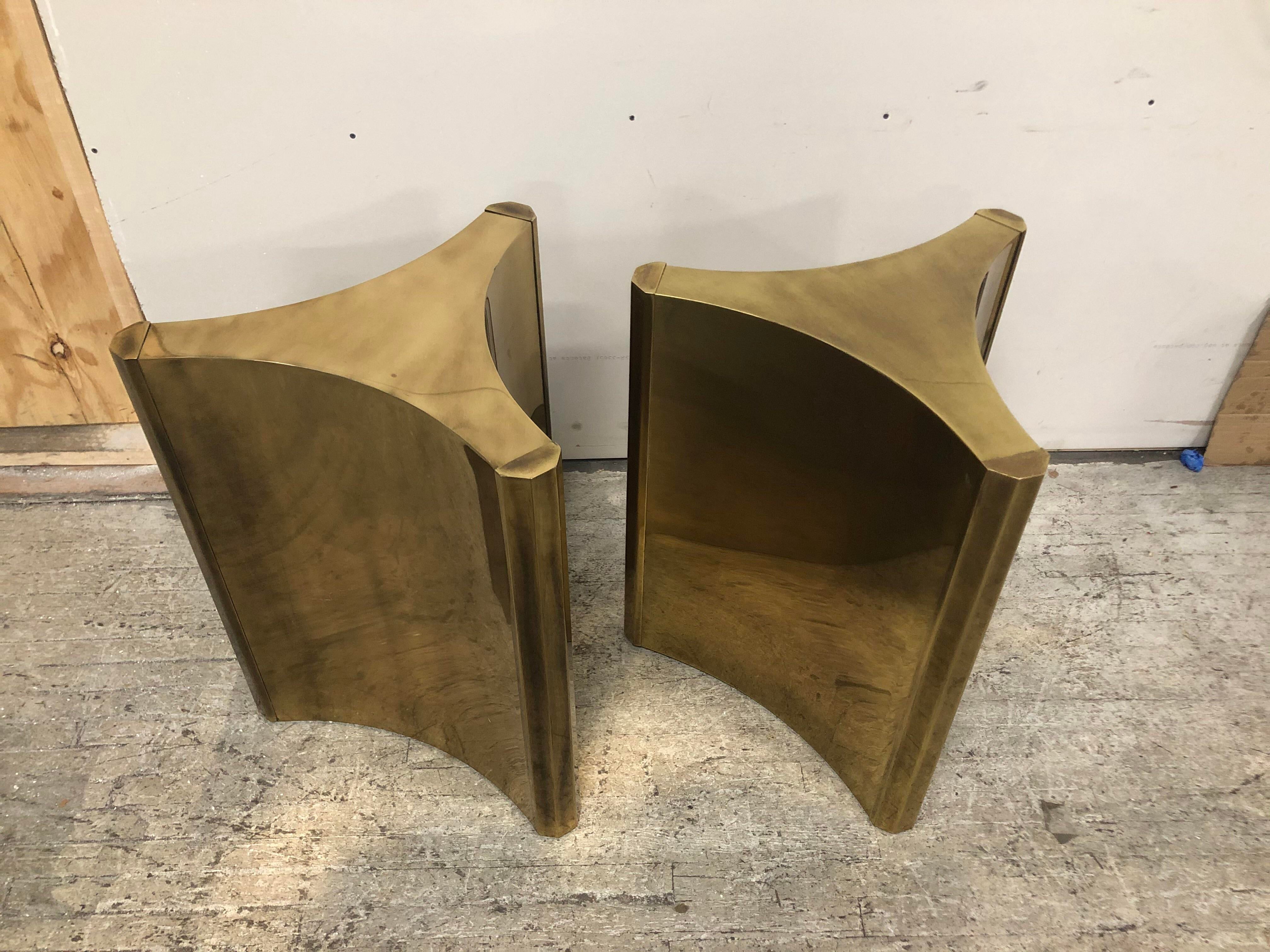 1960s Mastercraft Triboli Brass Pedestals - Only One Available