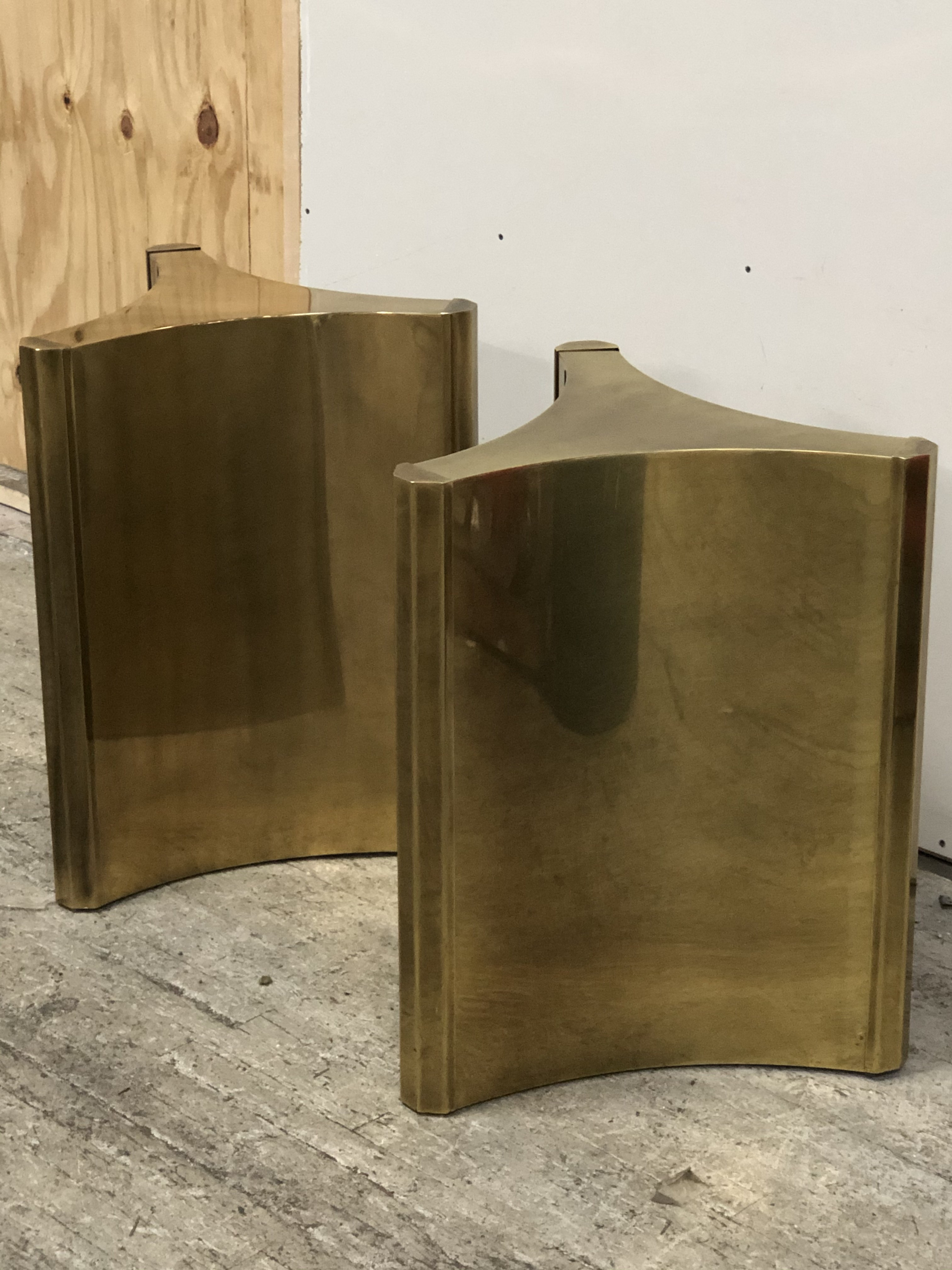 1960s Mastercraft Triboli Brass Pedestals - Only One Available
