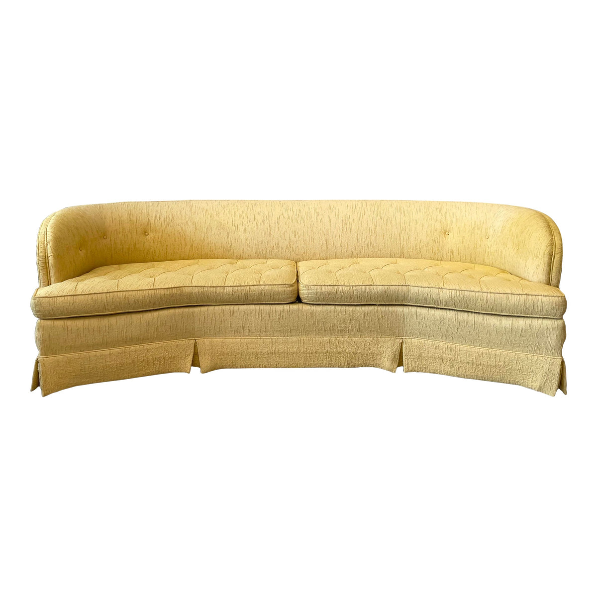 1960s Vintage Curved Sofa Curated by SG