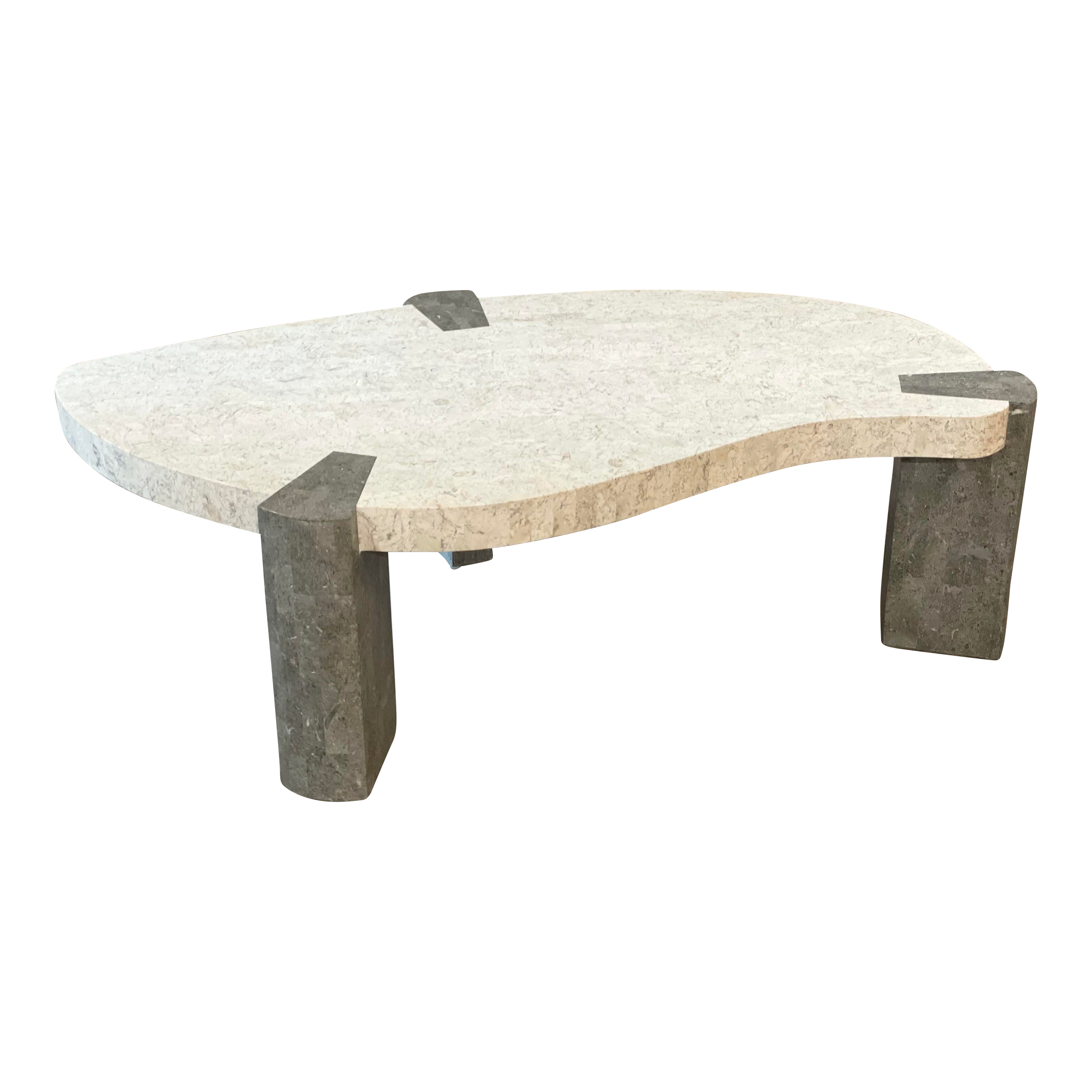 1980s Maitland Smith Tessellated Coffee Table Two Toned