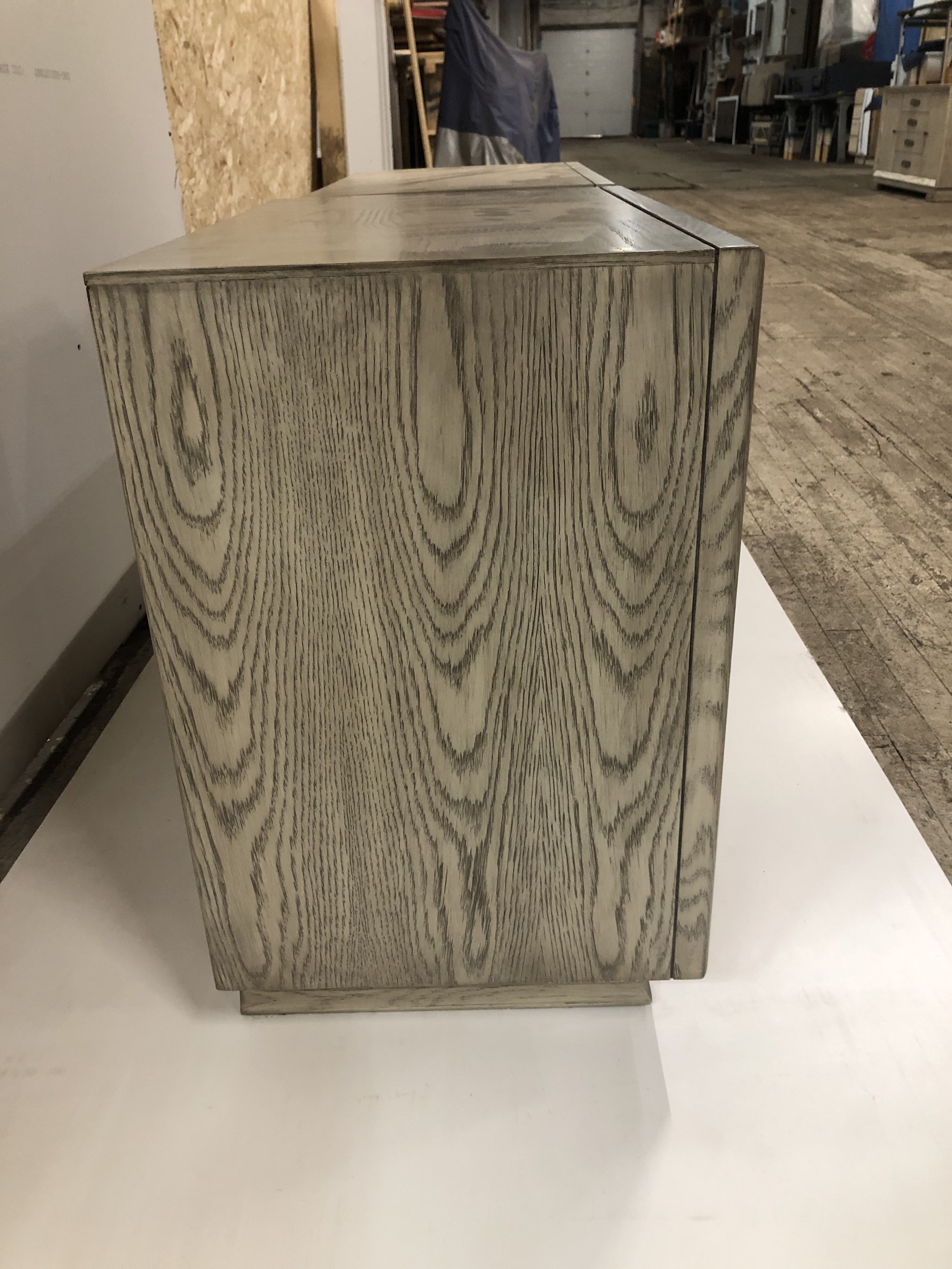 1980s Mid-Century Cerused Nightstands - a Pair