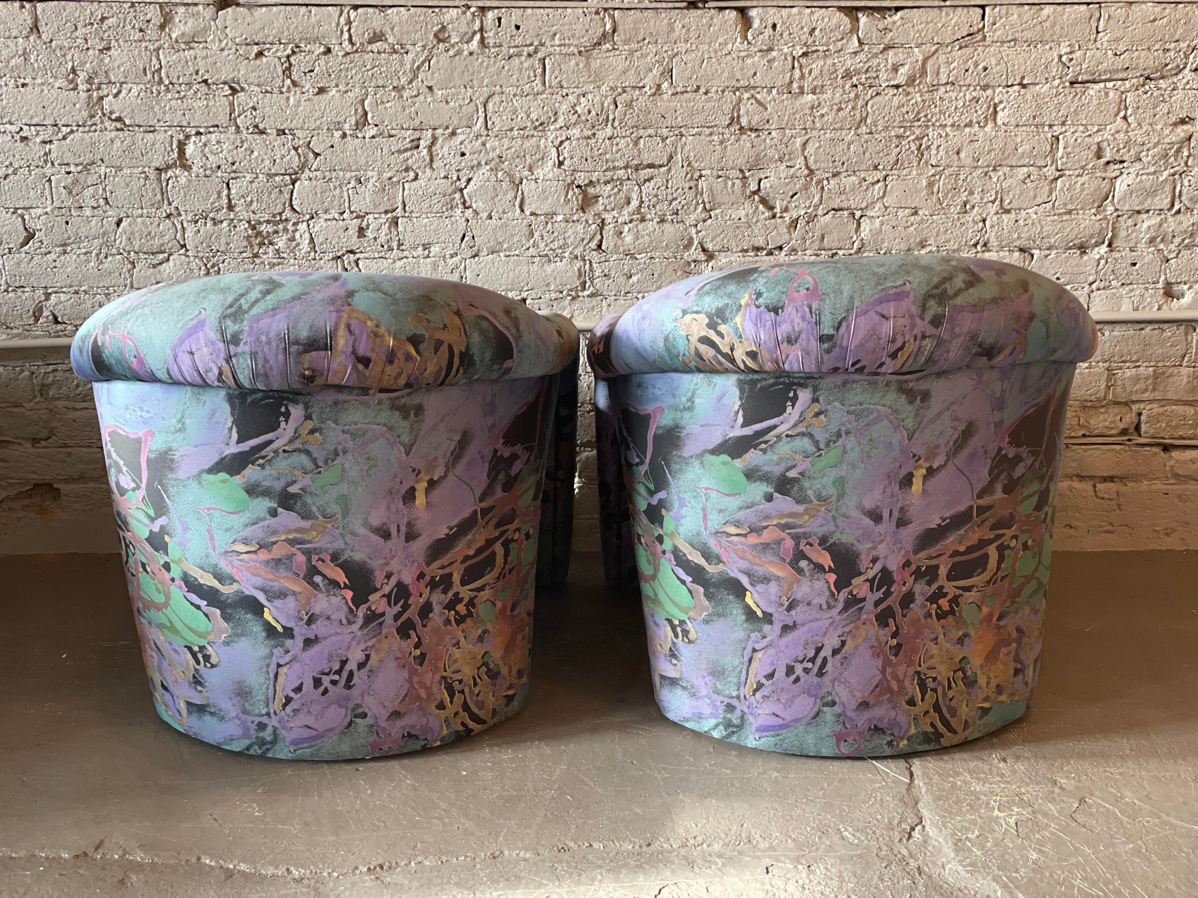 1980s Postmodern Sculptural Arc Chairs - a Pair
