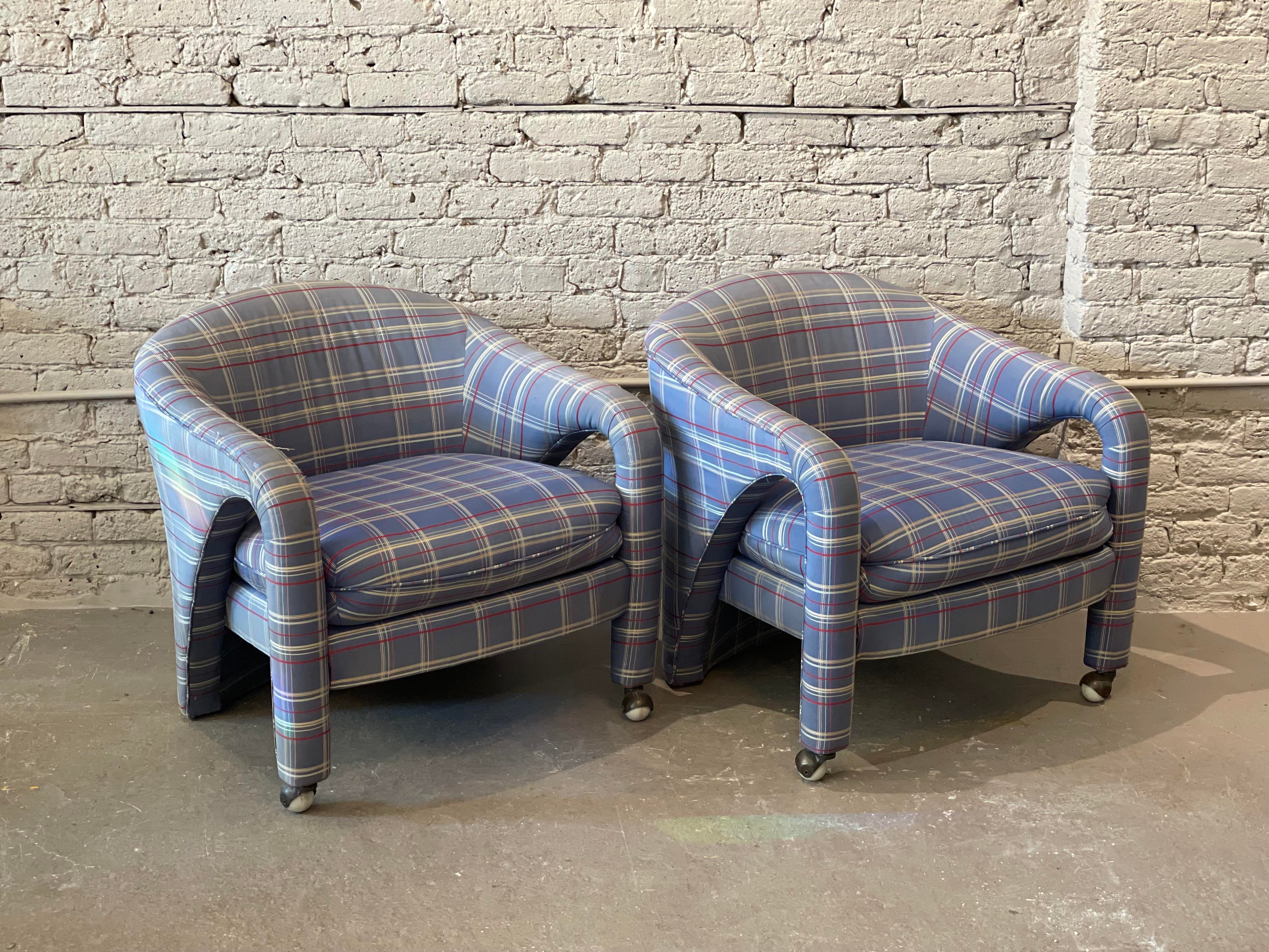 1980s Postmodern Sculptural Arc Chairs