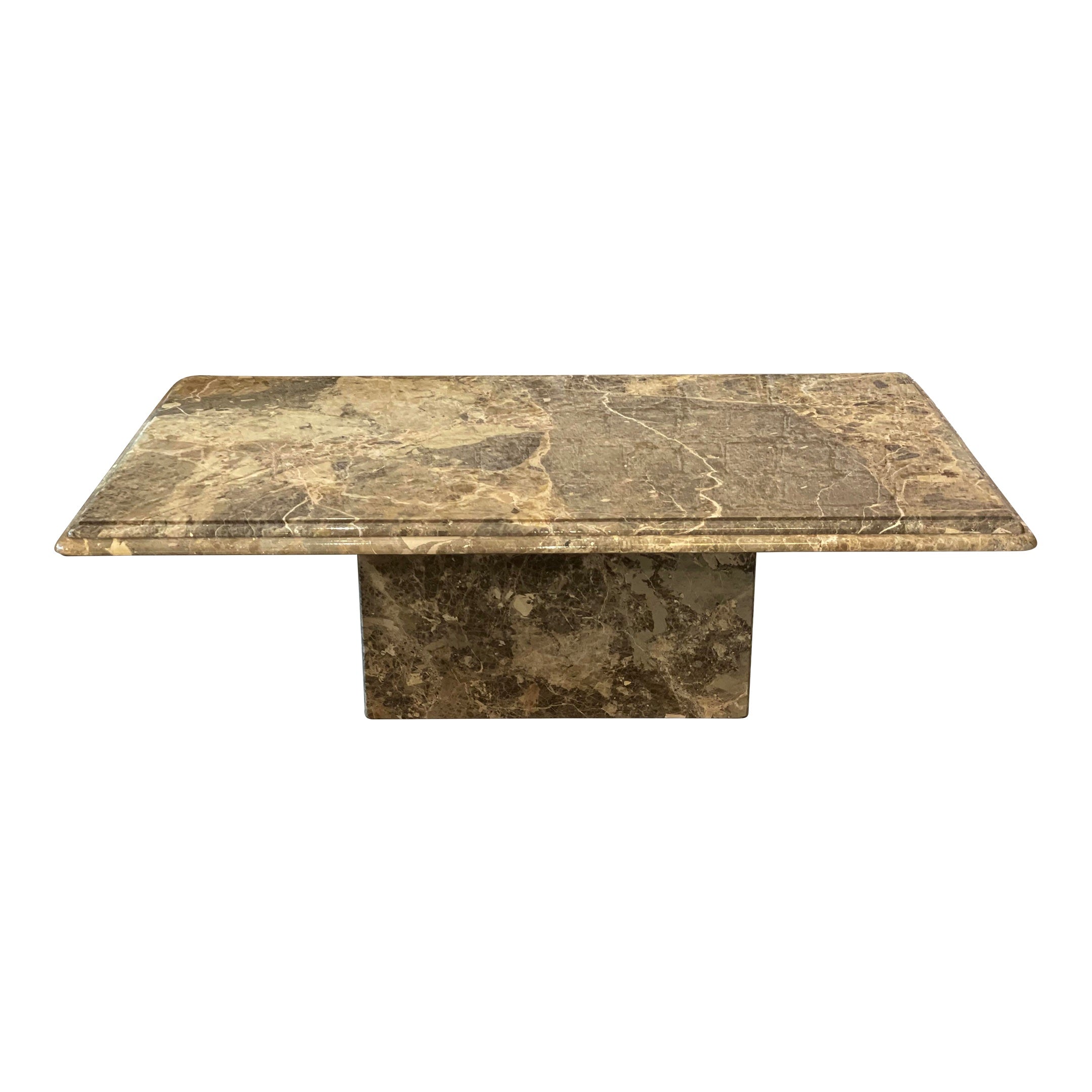 1980s Postmodern Vintage Emperado Marble Coffee Table