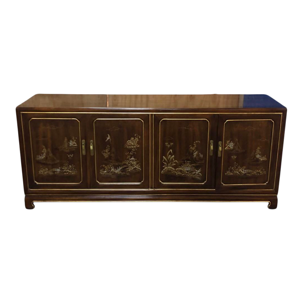 Original Chinoiserie John Widdicomb Credenza