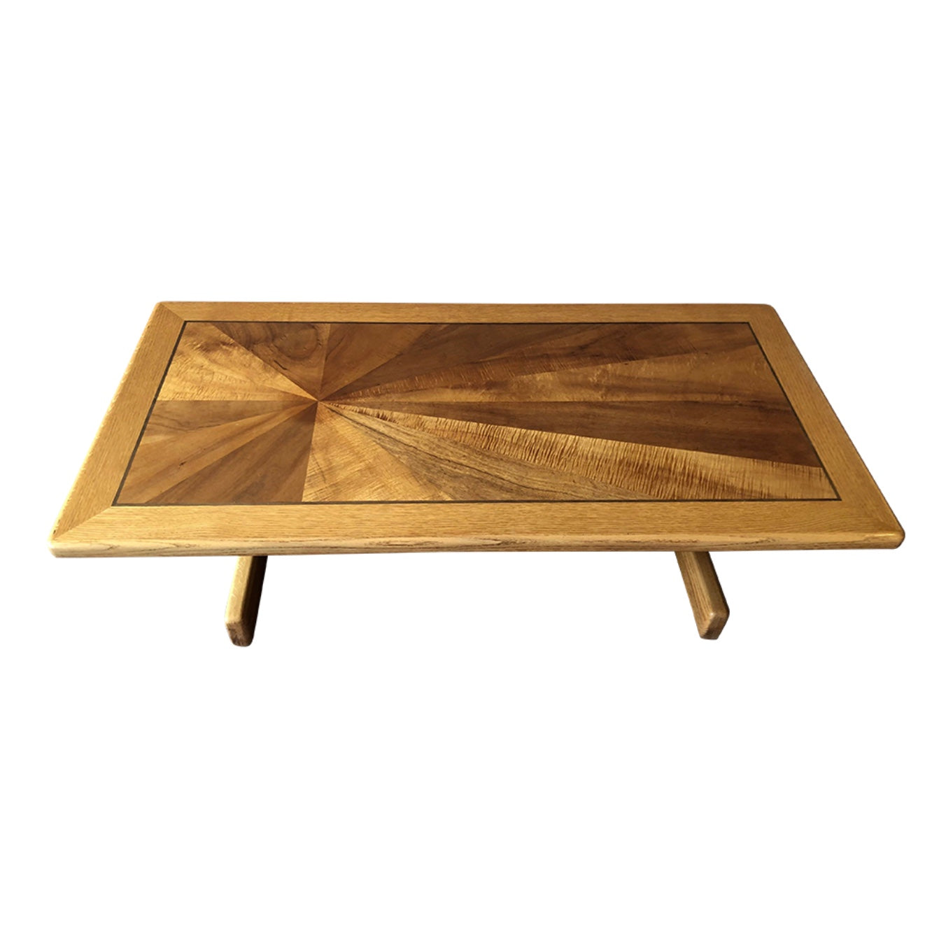 1970s Lane Mid-Century Modern Sunburst Coffee Table