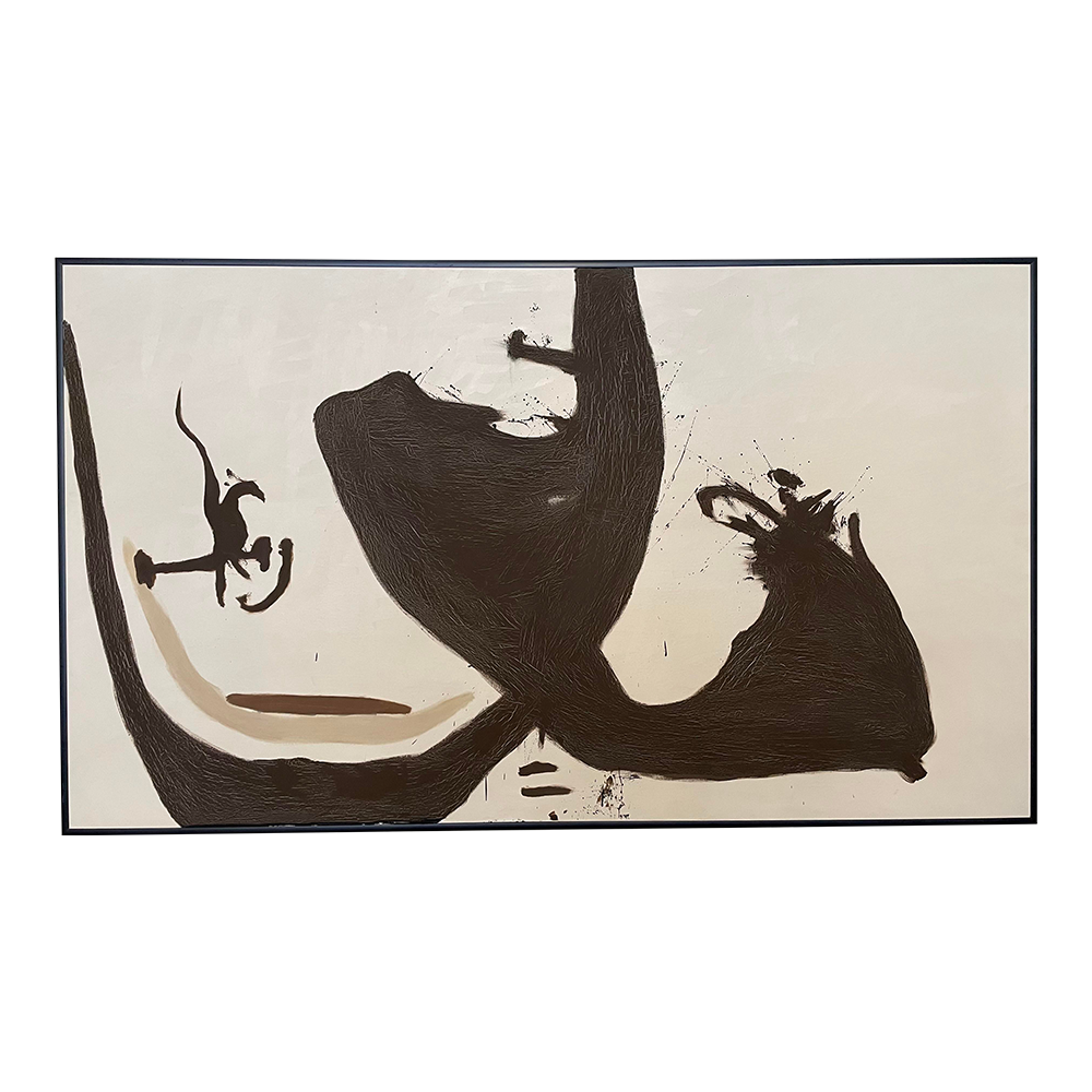 1970s Minimalist Abstract Painting, Framed