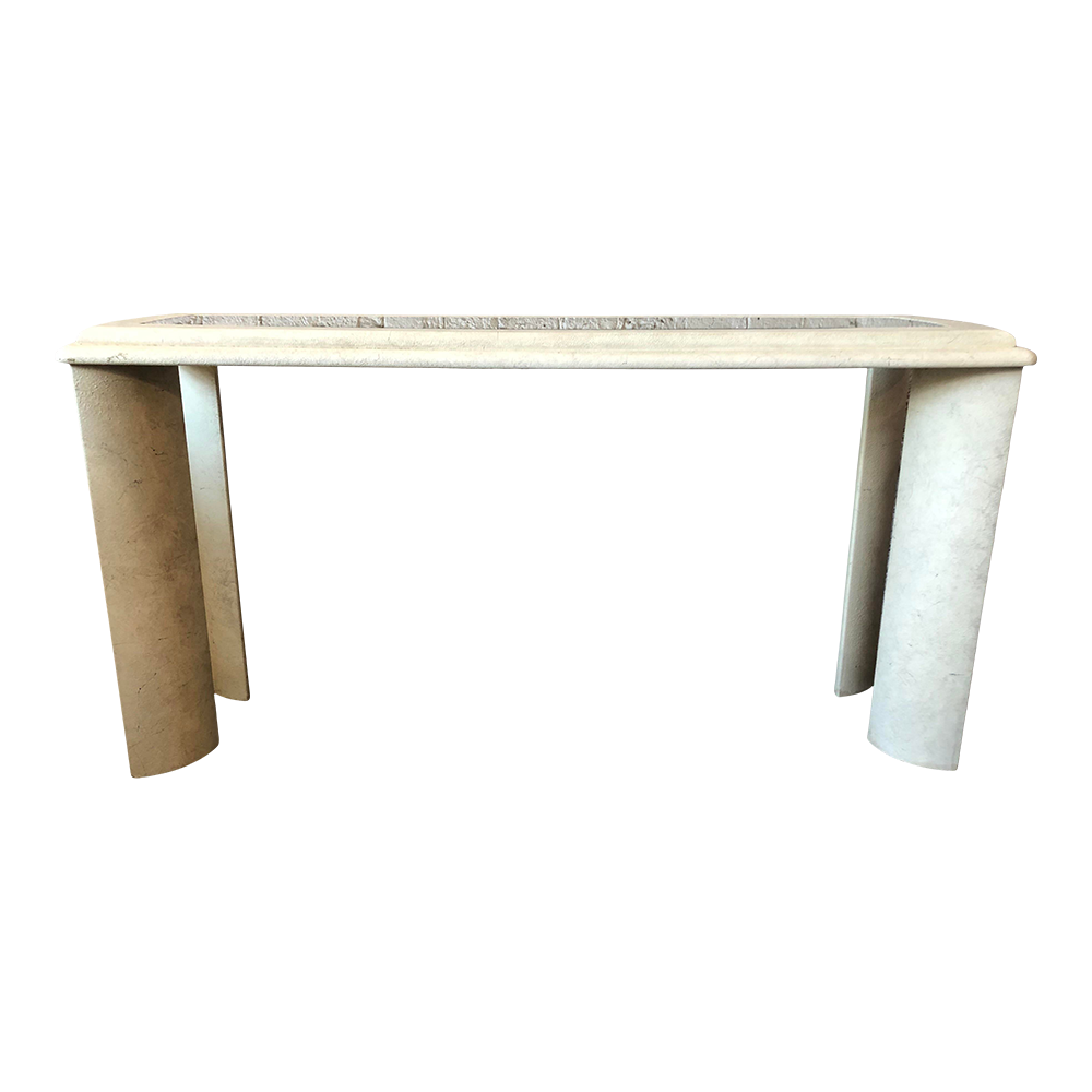 Lane Postmodern Plaster Sofa Console Table