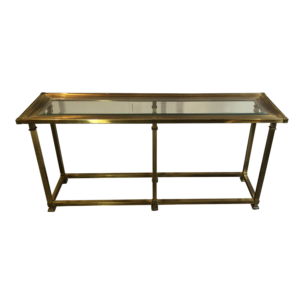 Mastercraft Brass Console Sofa Table