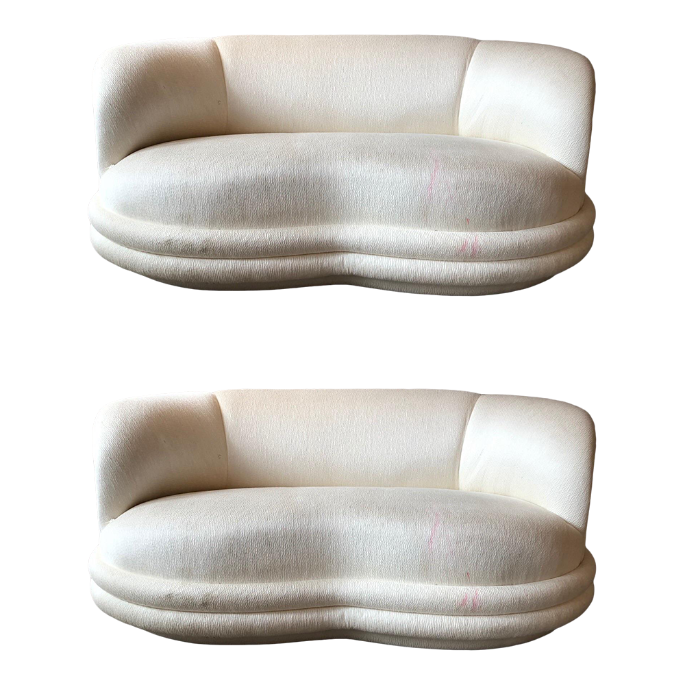 Postmodern Vladimir Kagan Style Loveseat