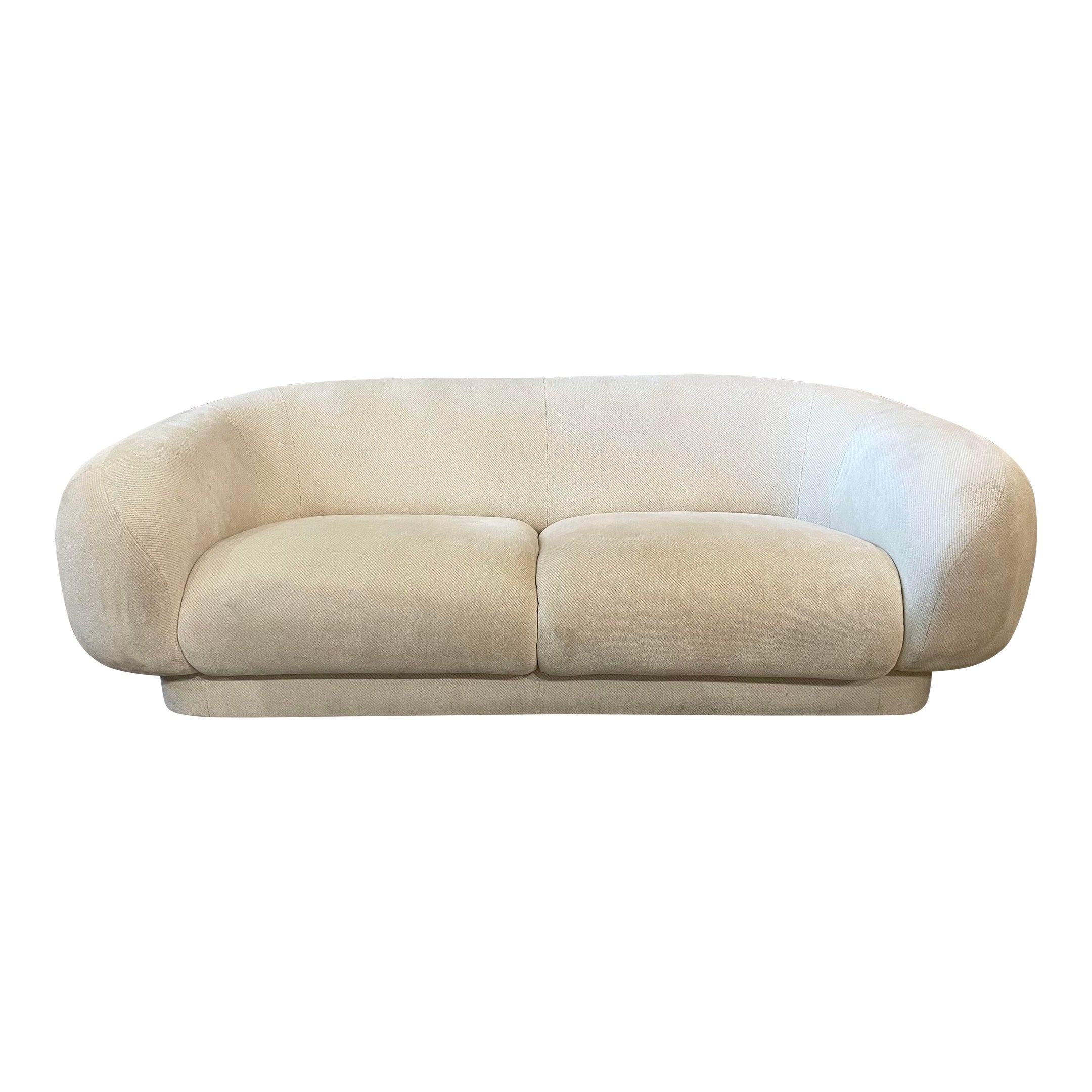 Directional Post Modern Sofa With Rounded Arms