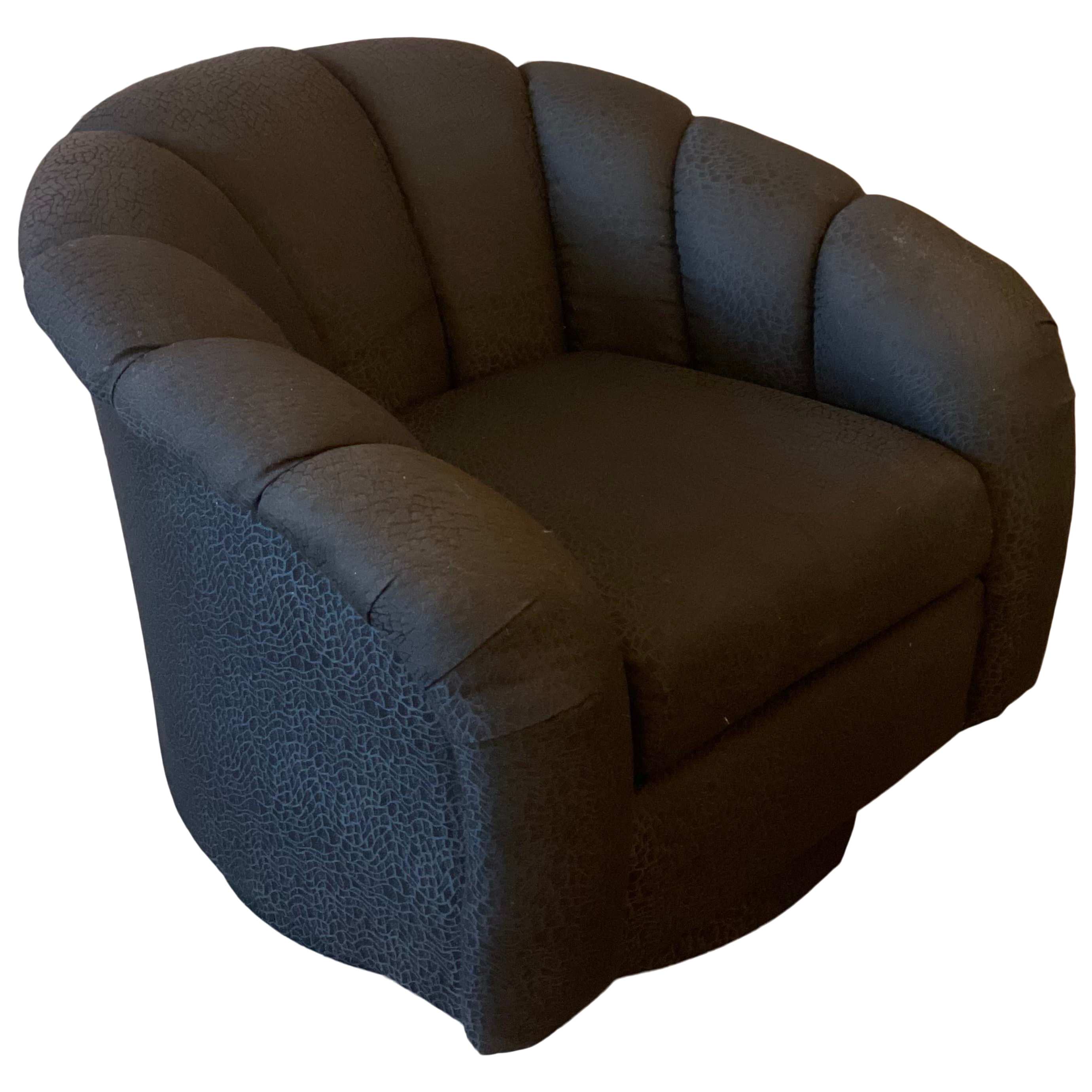 Postmodern Swivel Chair in the Style of Pierre Paulin