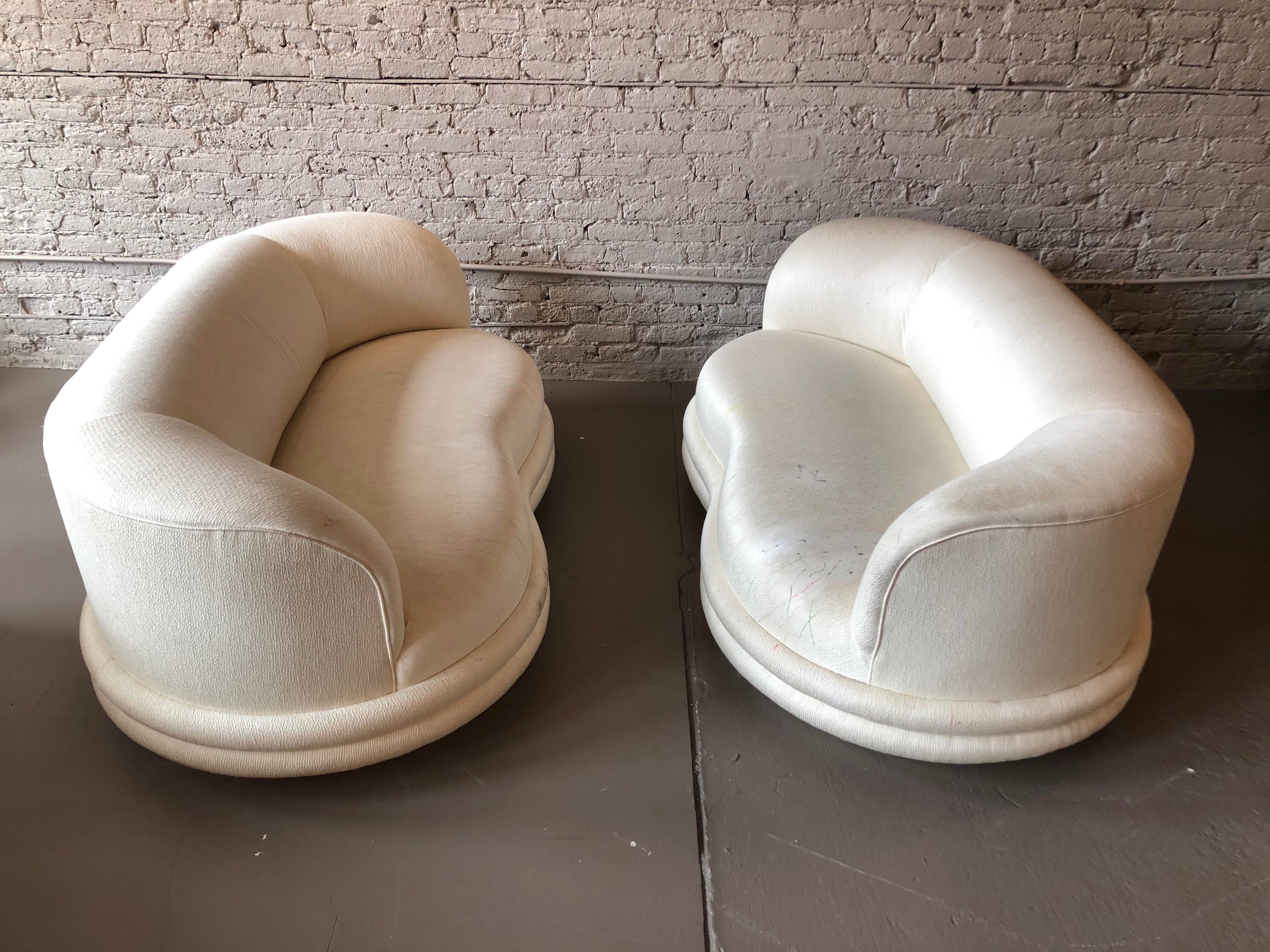 Postmodern Vladimir Kagan Style Loveseat