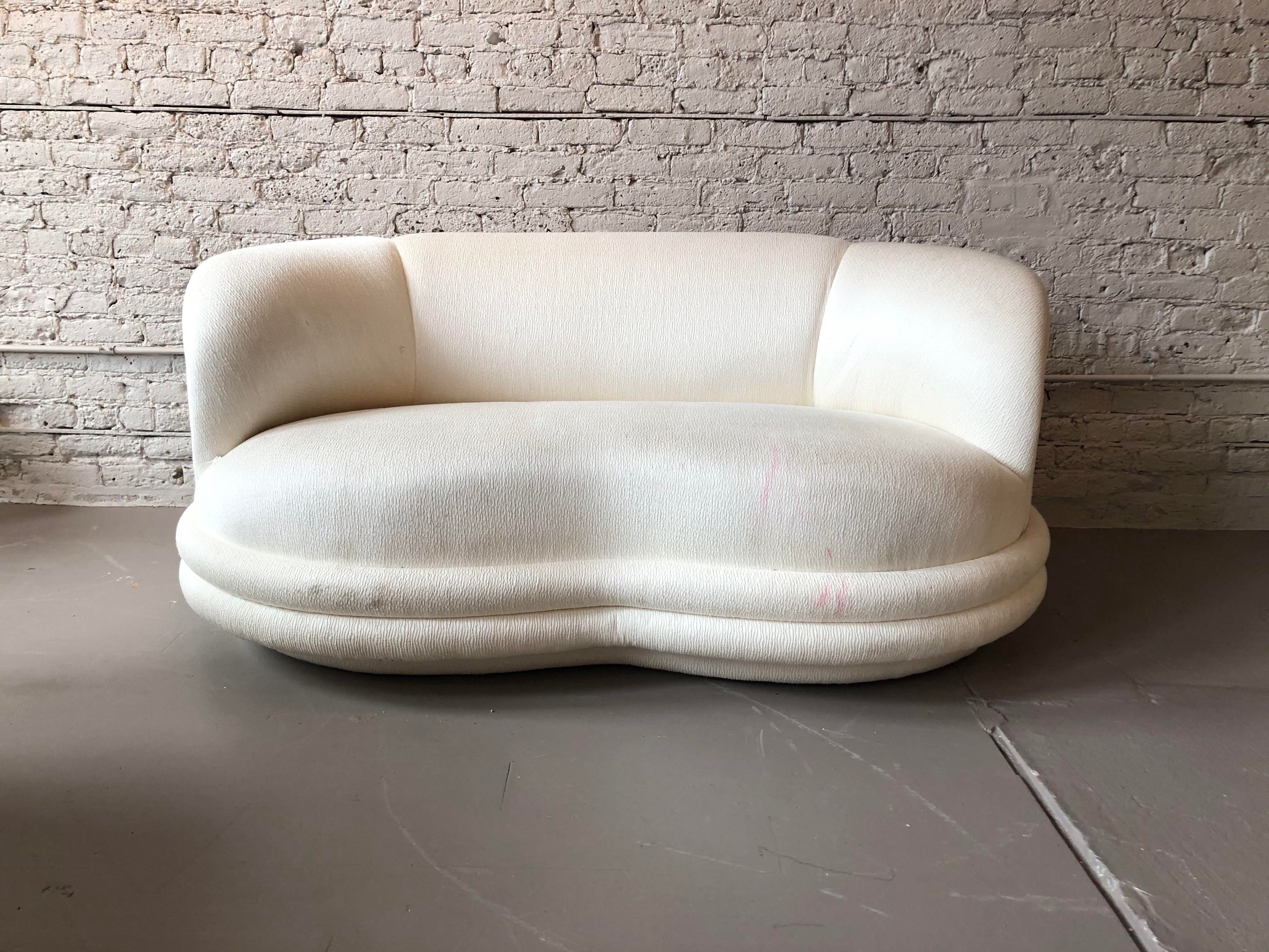 Postmodern Vladimir Kagan Style Loveseat