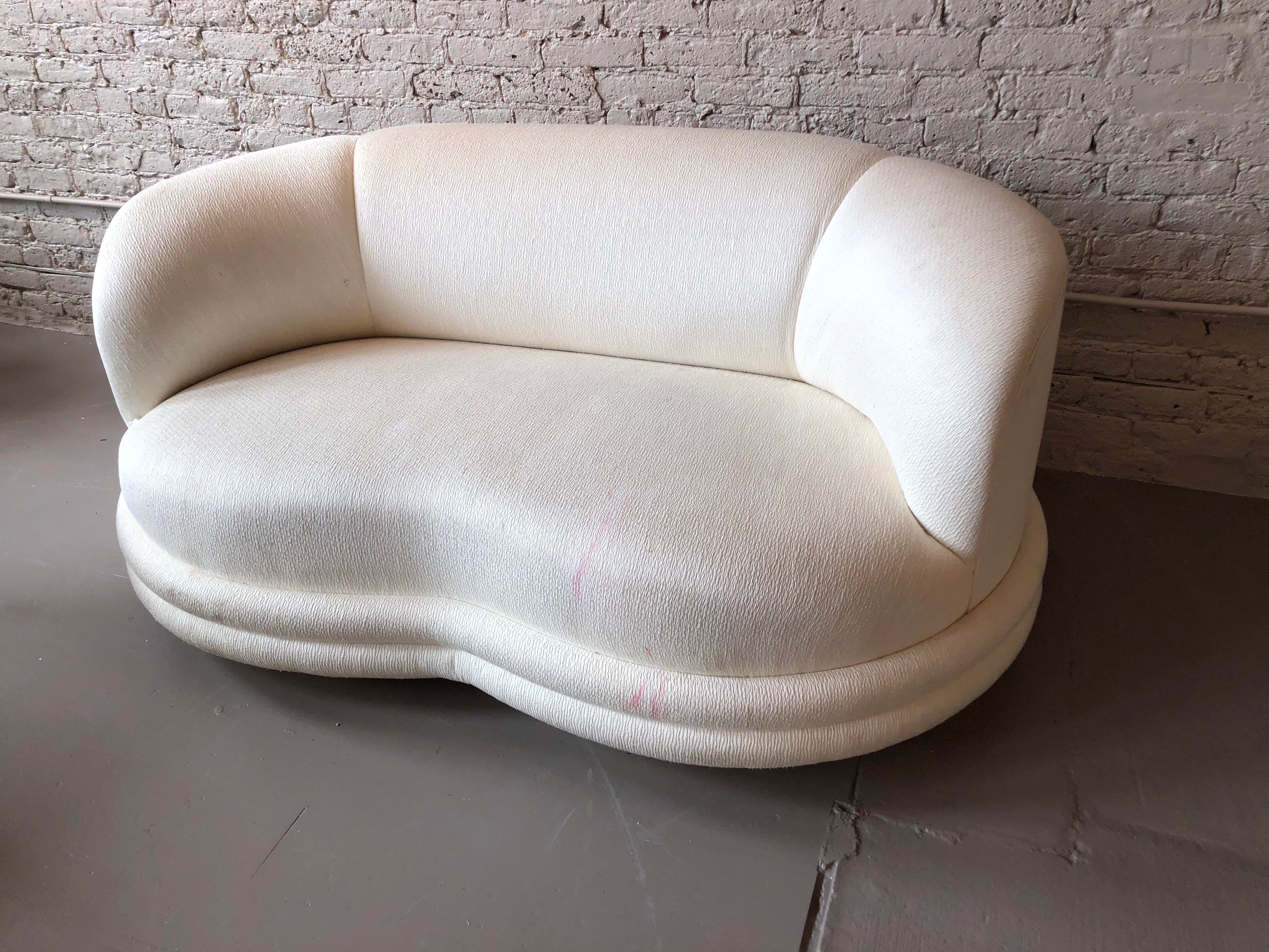 Postmodern Vladimir Kagan Style Loveseat