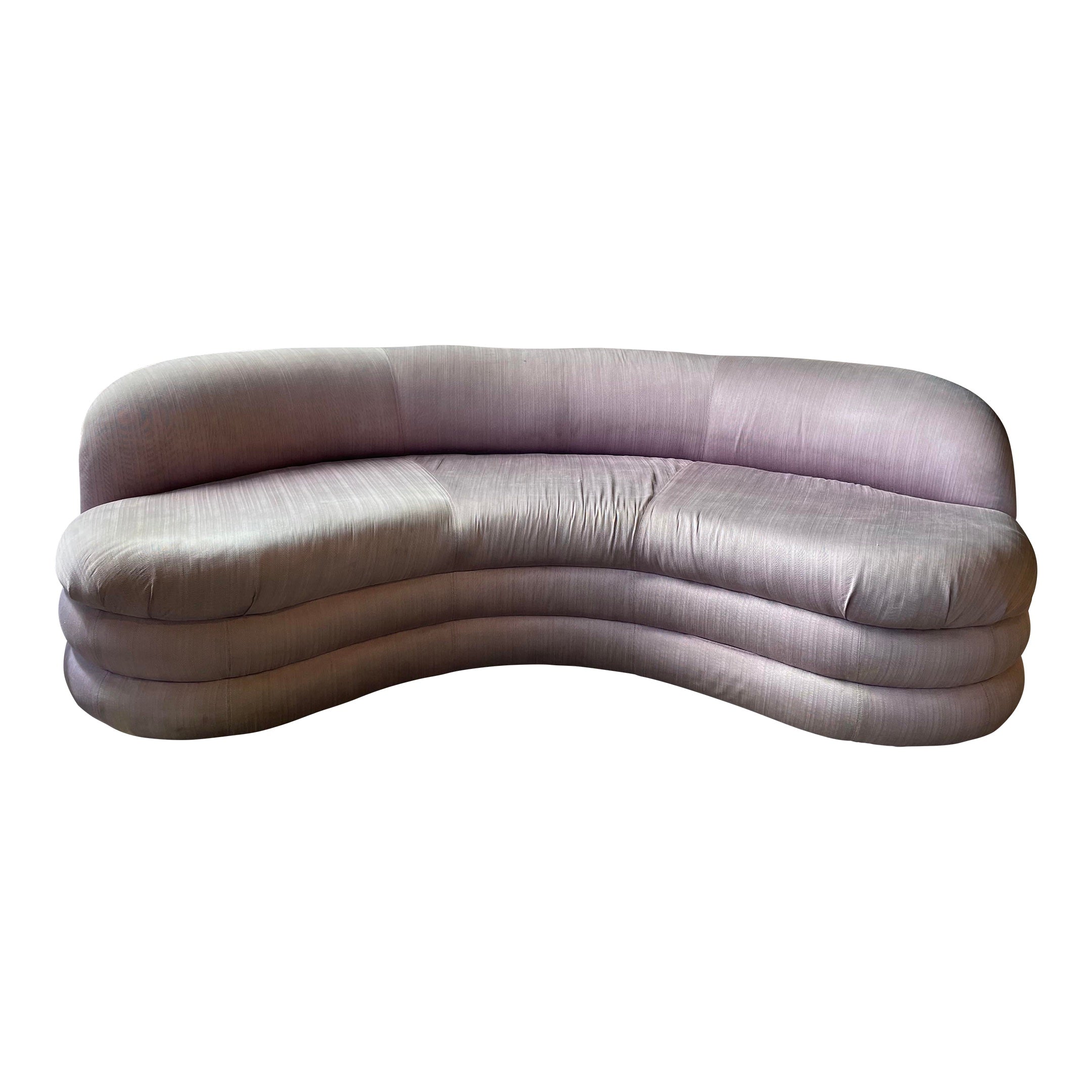 Vintage Vladimir Kagan for Directional Curved Sofa