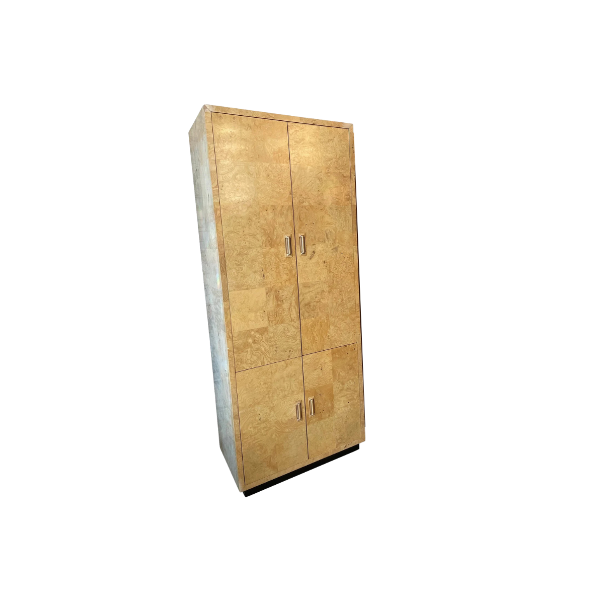 1970s Henredon Scene Vintage Burled Wood Armoire