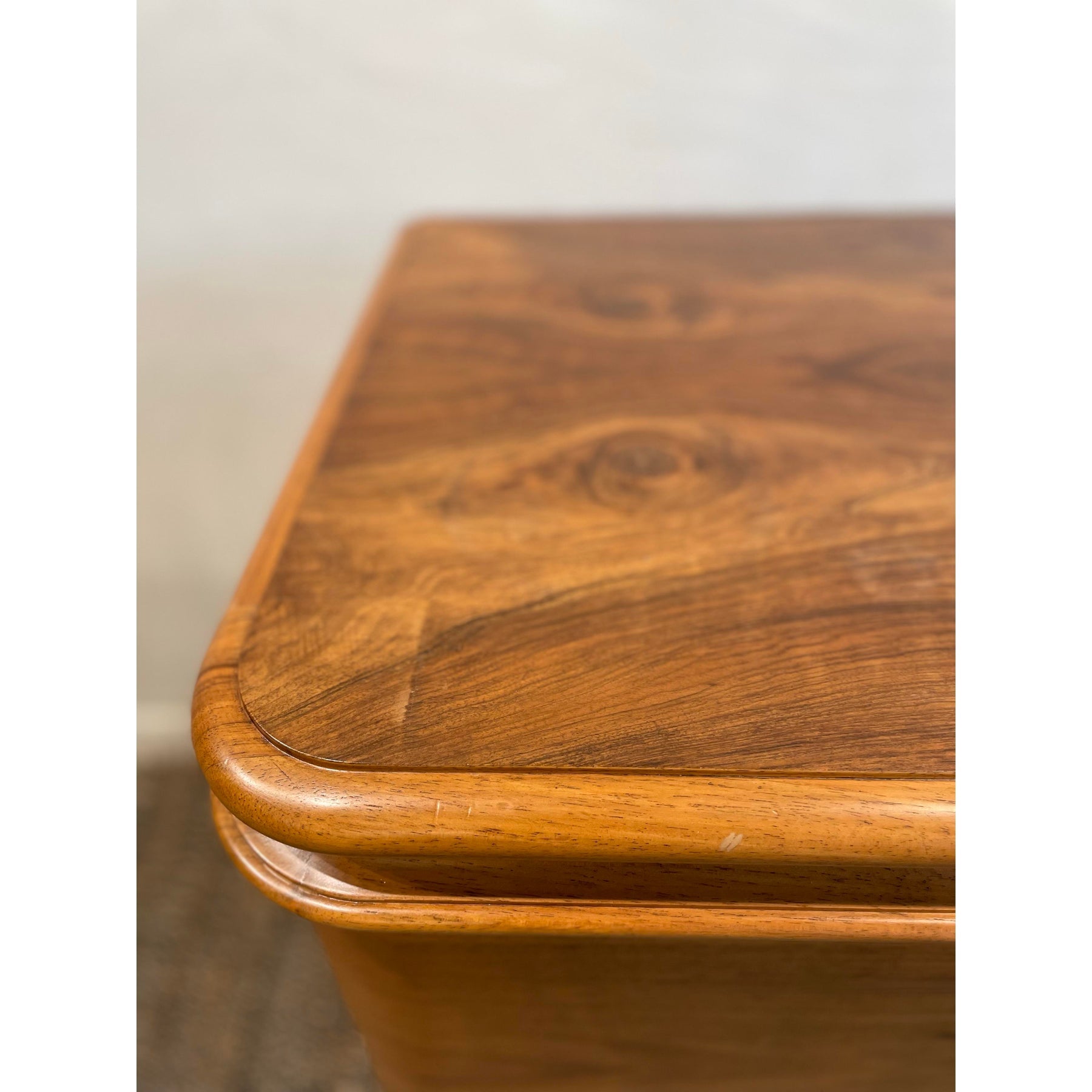 1910/1920s Antique Vintage Burled Wood Art Deco German Sideboard Credenza Small