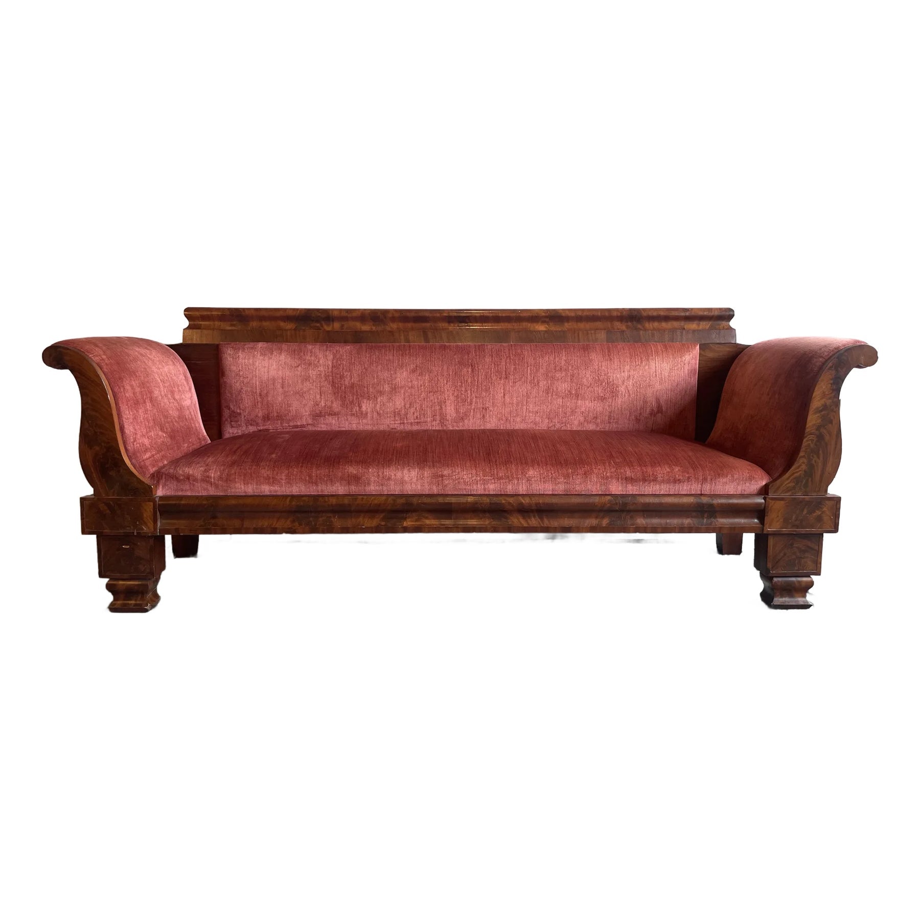 1920s Antique Vintage Georgian Sofa Bench