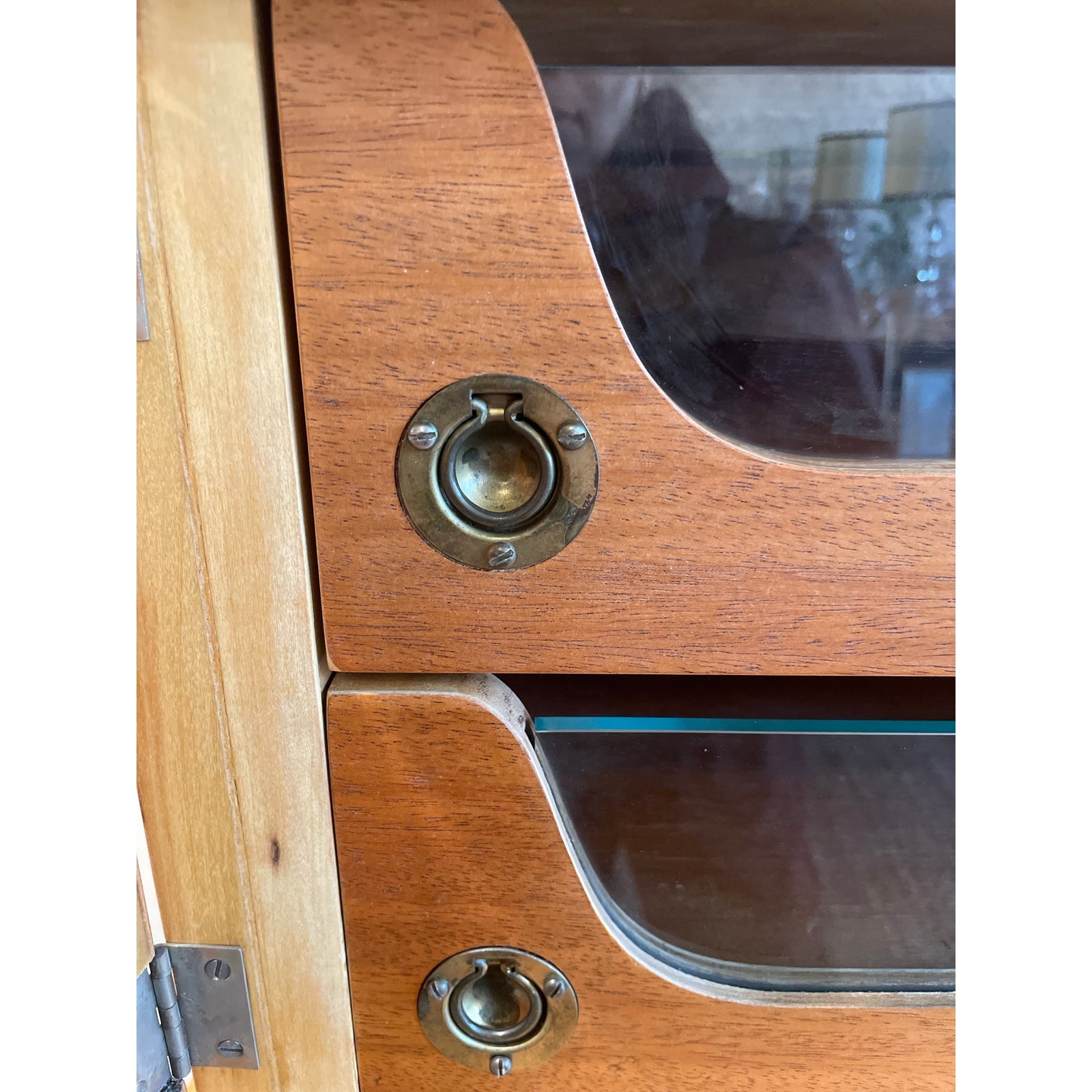 1930s Vintage Burled Wood Art Deco High Boy Cabinet