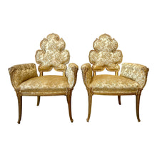 Load image into Gallery viewer, 1940s Grosfeld House Leaf Flower Chairs - a Pair
