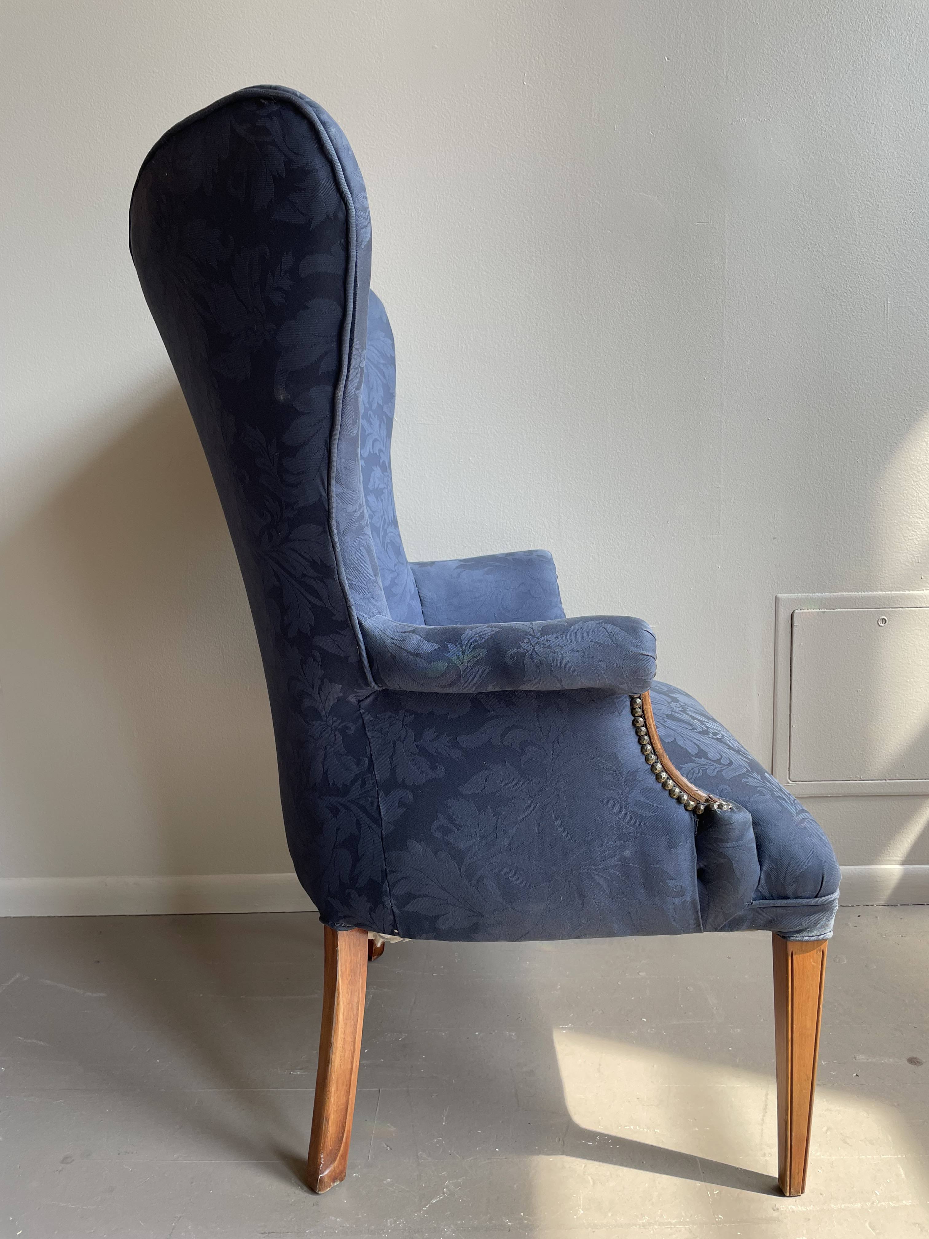 1940s Vintage Wingback Butterfly Chairs - a Pair