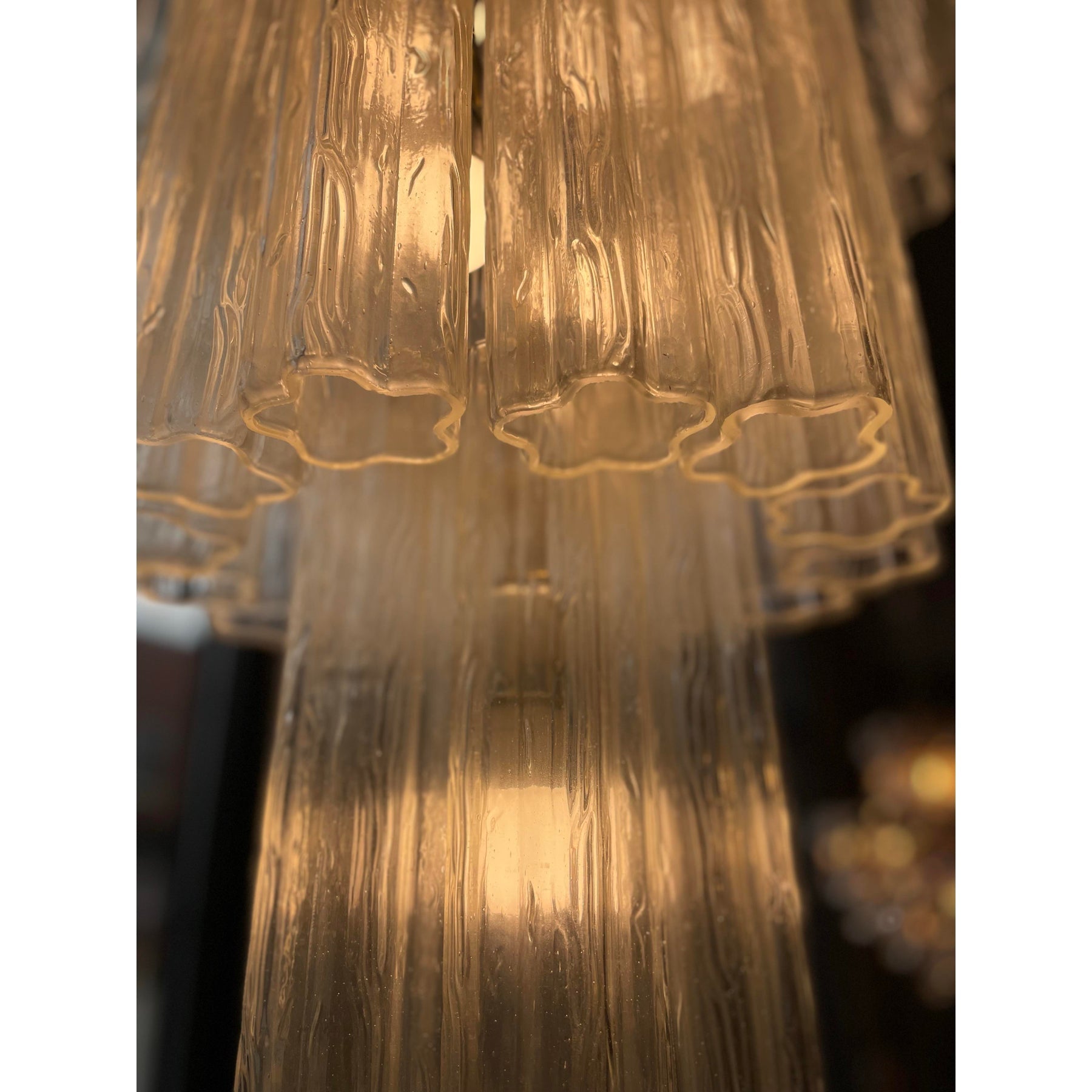 1960/1970s Vintage Italian Murano Glass Tronchi Chandelier