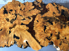 Load image into Gallery viewer, 1960s Live Edge Burl Wood Epoxy Coffee Table
