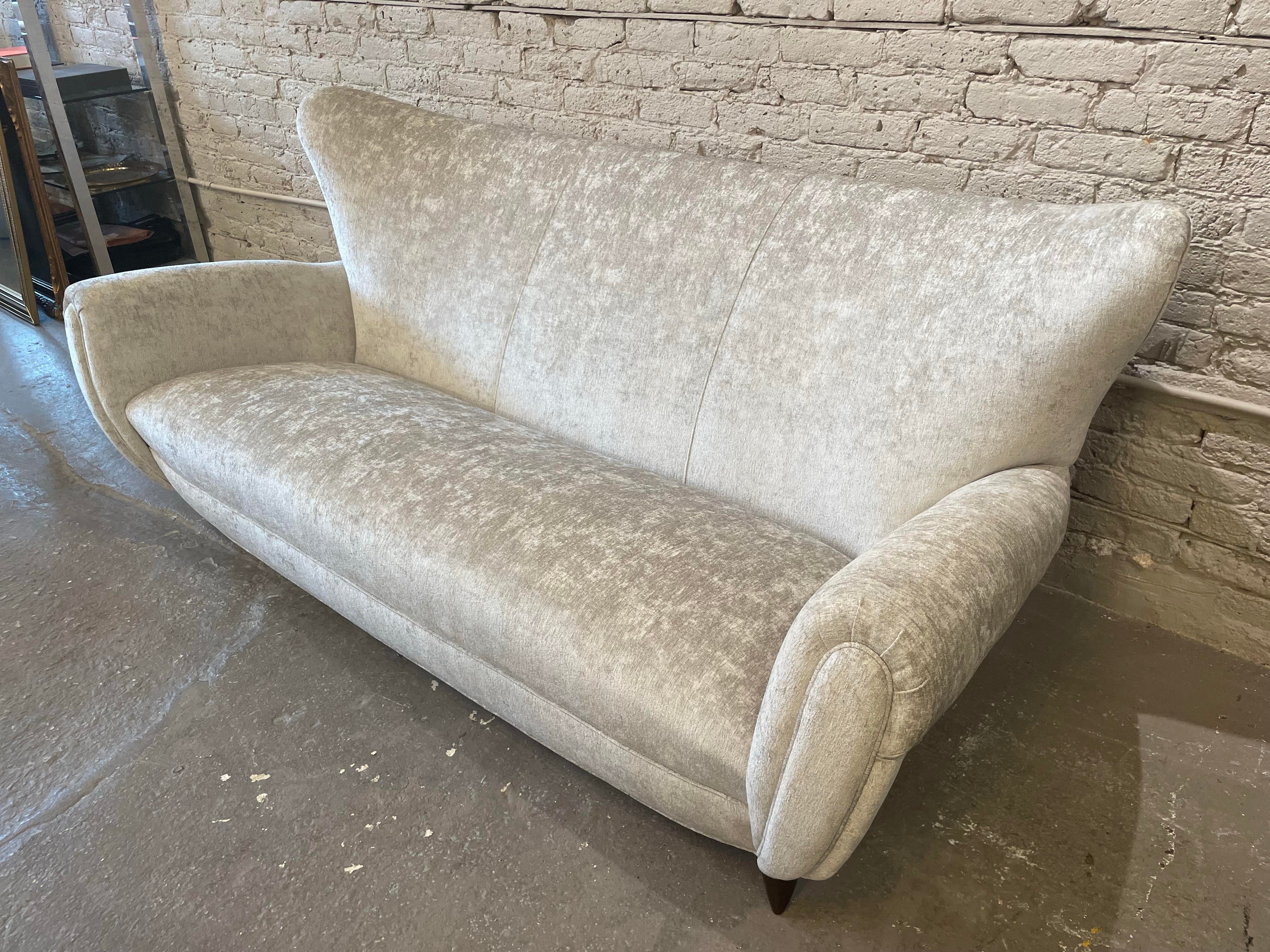 1960s Vintage Curved Sofa