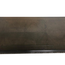 Cargar imagen en el visor de la galería, 1970s Drexel Greek Key Parquet Console Sofa Table Signed
