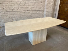 Load image into Gallery viewer, 1970s Honed Travertine Vintage Dining Table
