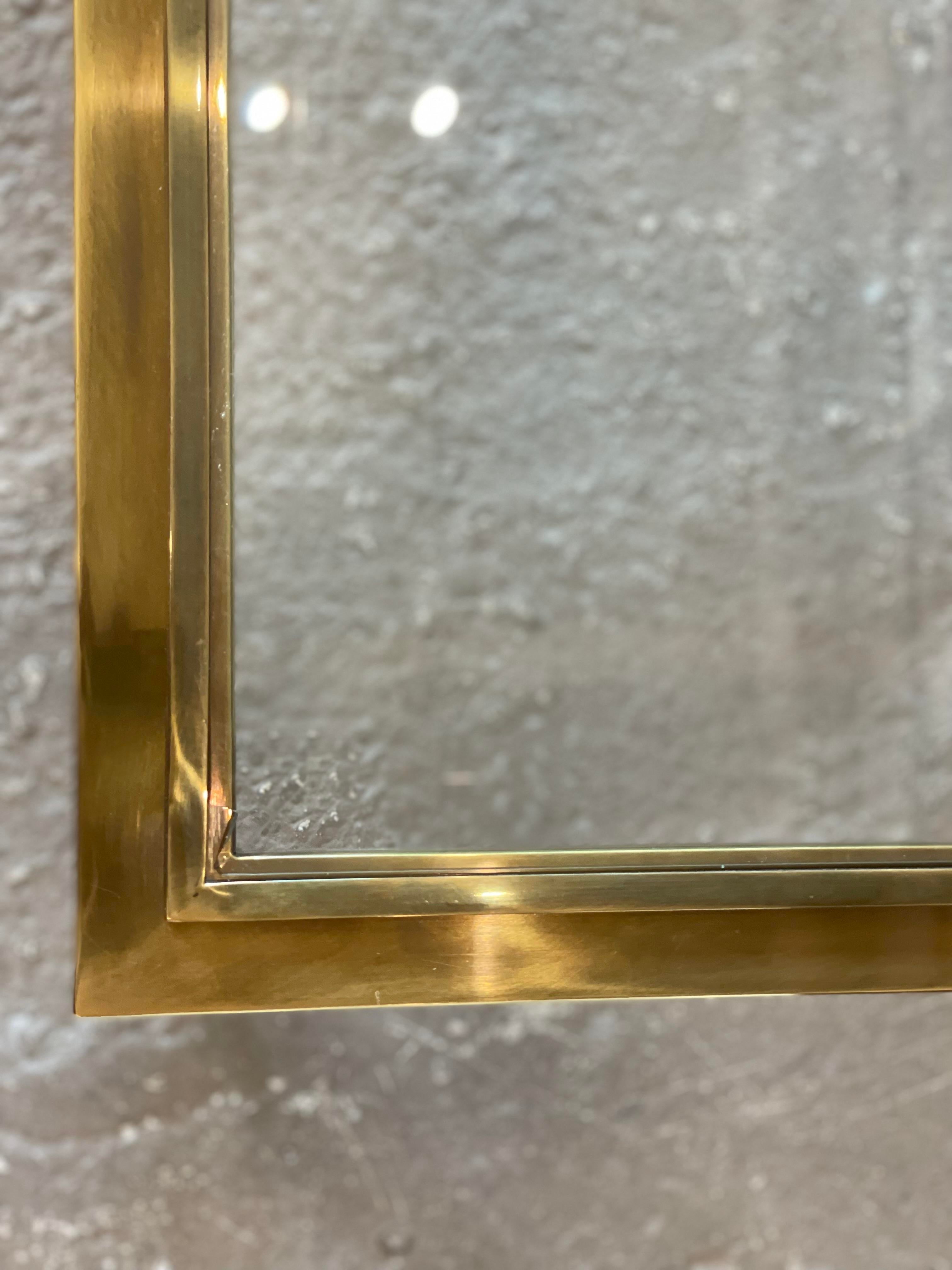 1970s Mastercraft Greek Key Brass and Glass Vintage Coffee Table