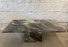 Load image into Gallery viewer, 1980s Cipollino Ondulato Post Modern Marble Dining Table
