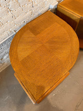Load image into Gallery viewer, 1980s Eye Shaped Solid Wood Postmodern Side Tables - a Pair
