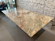 Load image into Gallery viewer, 1980s Italian Fior De Pesco Marble Postmodern Vintage Dining Table
