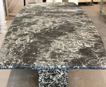 Load image into Gallery viewer, 1980s Italian Nero Portoro Marble Vintage Dining Table
