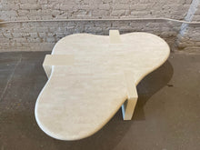 Cargar imagen en el visor de la galería, 1980s Maitland Smith Tessellated Stone Biomorphic Coffee Table
