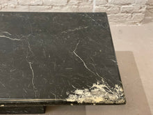 Cargar imagen en el visor de la galería, 1980s Nero Marquina Postmodern Black Marble Coffee Table
