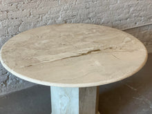 Load image into Gallery viewer, 1980s Postmodern Travertine Honed Dining Table
