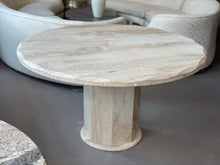 Load image into Gallery viewer, 1980s Travertine Scalloped Edge Postmodern Dining Table

