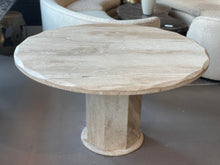Load image into Gallery viewer, 1980s Travertine Scalloped Edge Postmodern Dining Table
