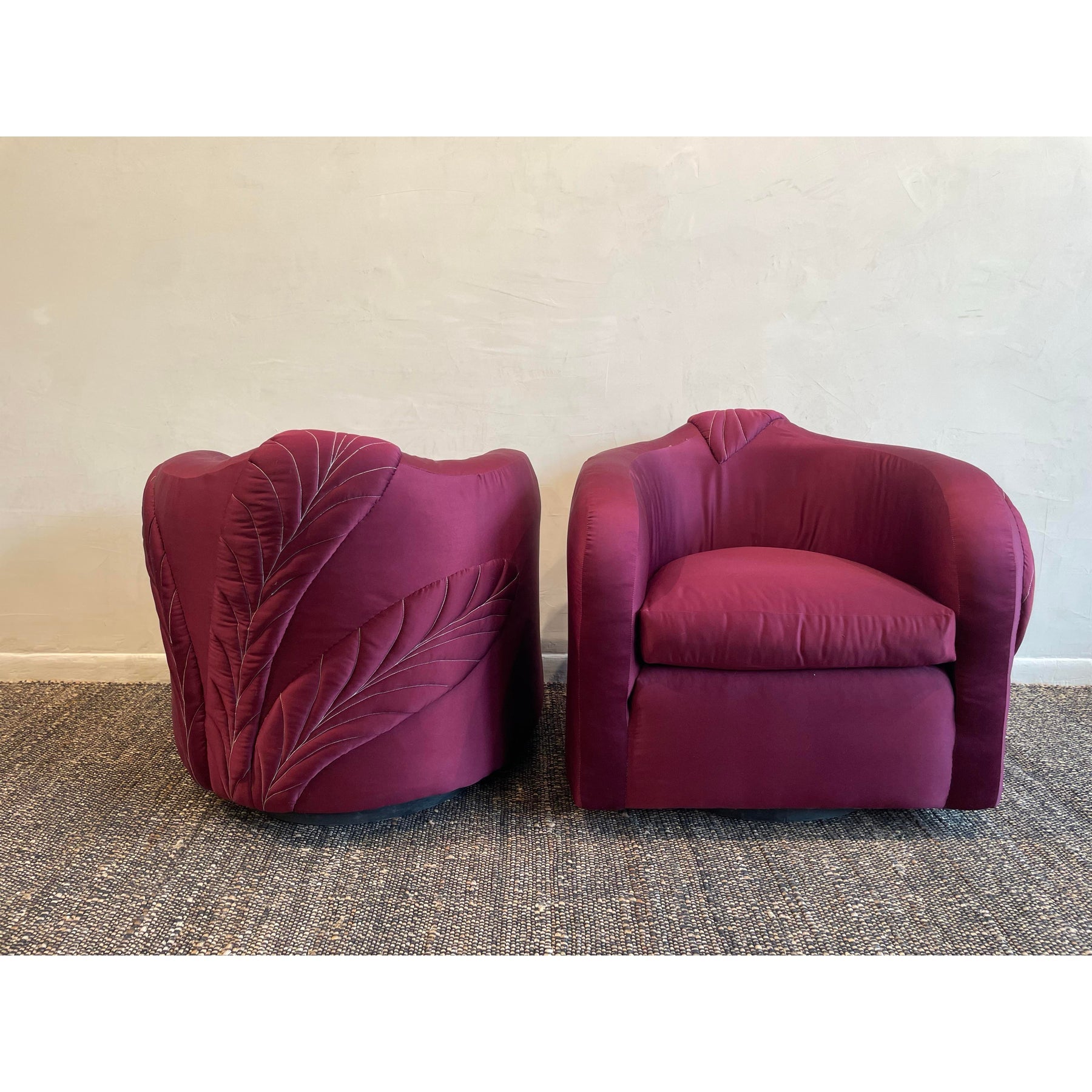 1980s Vintage 360 Swivel Chairs - A Pair