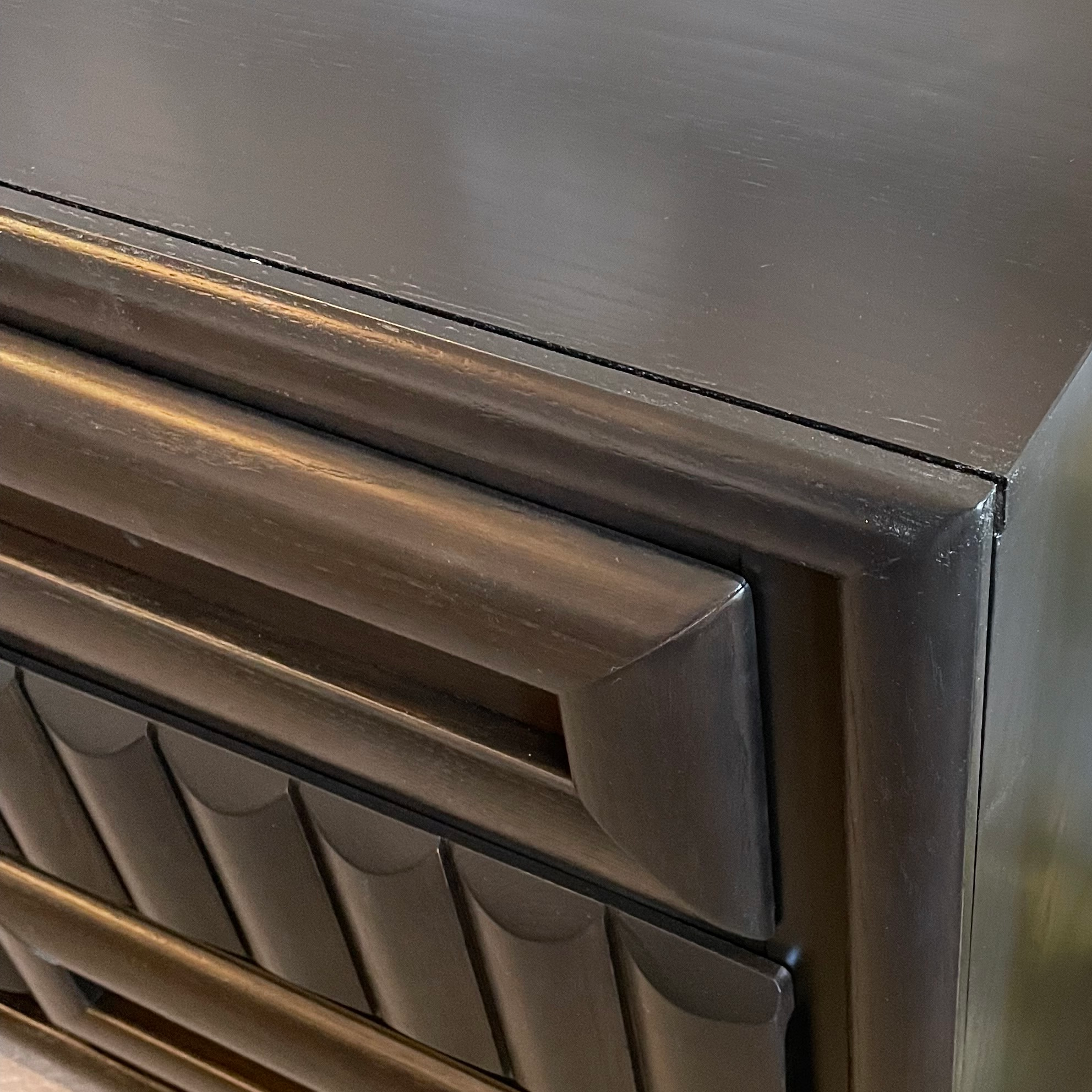1980s Vintage Brutalist Dresser Credenza