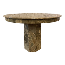 Load image into Gallery viewer, 1980s Vintage Emperador Italian Marble Entry Dining Table
