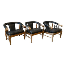 Load image into Gallery viewer, 1980s Vintage Horseshoe Chairs - Set of 3
