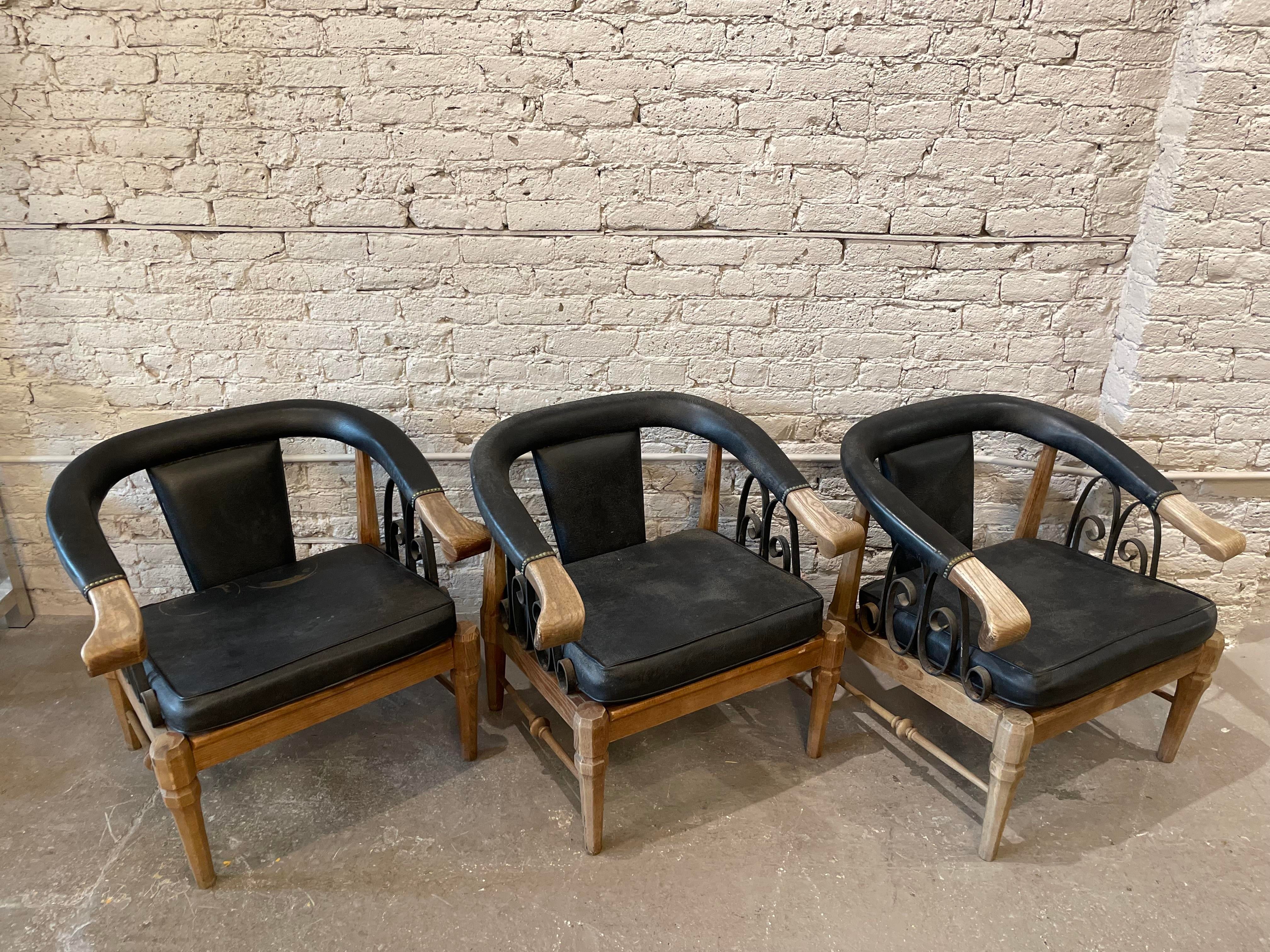 1980s Vintage Horseshoe Chairs