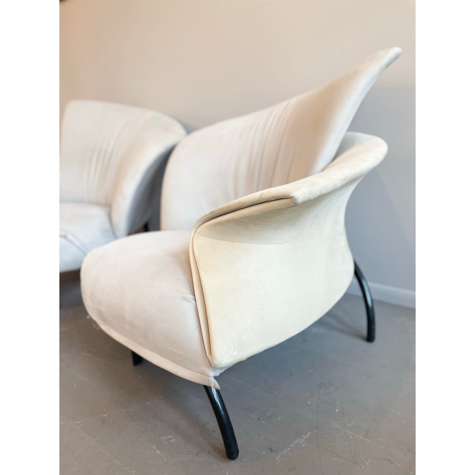 1980s Vintage Italian Chairs in the Manner of Giorgio Saporiti - A Pair