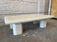 Load image into Gallery viewer, 1980s Vintage Travertine Coffee Table
