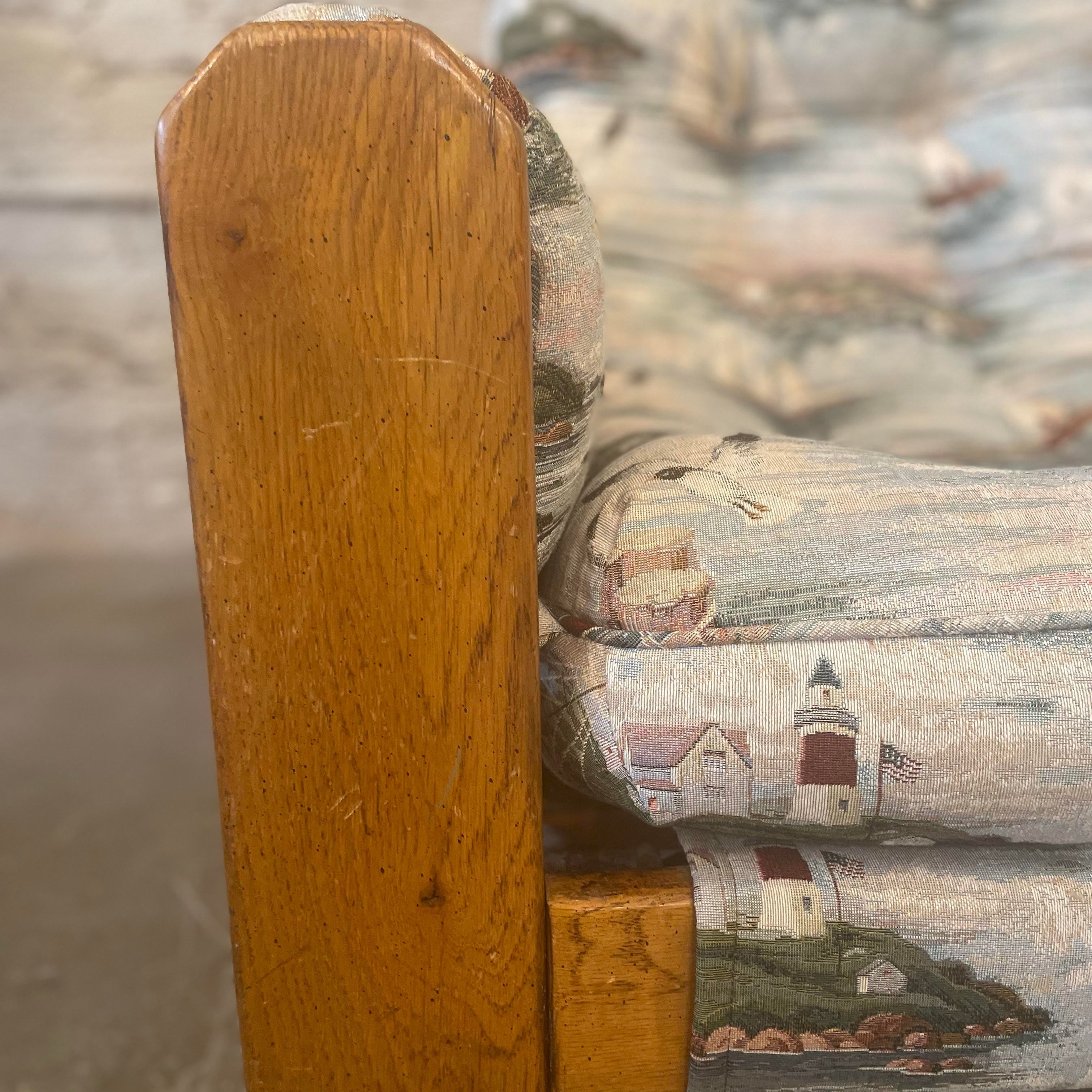 1980s Vintage Wood Rustic Swivel Chairs