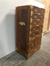 Load image into Gallery viewer, 20th Century Asian Campaign Wooden Cabinet
